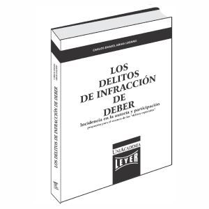 Los delitos de infracción de deber